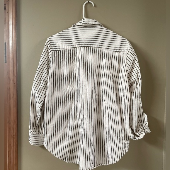 Madewell Cotton Button Down - Striped - Picture 3 of 6